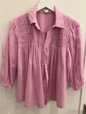 Ivy Jane pin button-front top